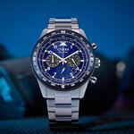 CITIZEN 星辰 光動能航空計時手錶-藍 CA4554-84L, , large