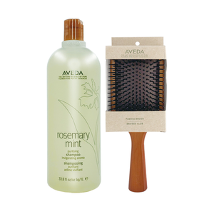 【AVEDA】迷迭薄荷洗髮精 1000ml 贈氣囊按摩梳子(大)
