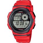 CASIO 卡西歐 10-YEAR BATTERY菁英部隊電子腕錶-紅/42mm AE-1000W-4AVDF, , large