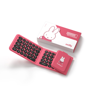 Miffy x MiPOW F01 Slim Fold Keyboard Pink