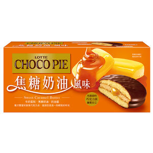 LOTTE 巧克力派-焦糖奶油風味(6顆)