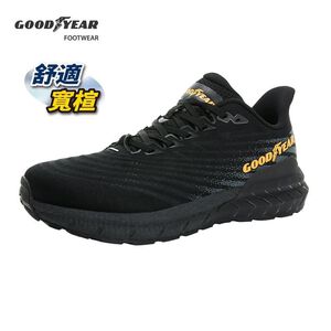 GOODYEAR男緩震慢跑鞋-黑28