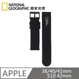 National Geographic Apple Watch Nato Strap Nylon BandApplicable to Apple Watch 38/40/41mm, S10 42mm - Black 