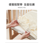 HABABY環安家居魔豆絨嬰兒床包1+2套組淺灰, , large