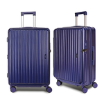 【Estève Deer艾迪兒】28吋前開式行李箱ED13-深藍色(贈保護套C2+B2束帶), , large