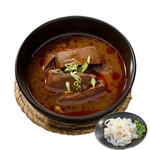 躍進【台灣蘇伯Soup】麻辣鴨血麵 蒟蒻寬麵 火鍋湯底 非基改 純正鴨血 麻辣火鍋 美食麻辣鴨血 加熱即食 料理包 常溫保存湯底 蒟蒻麵+鴨血好吃 讚!, , large
