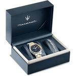 MASERATI 瑪莎拉蒂 經典系列 大三針手錶 手鍊套組 R8853100033, , large