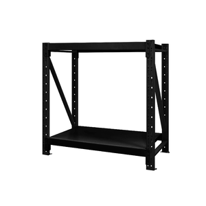 [佳格倉儲]輕型工作桌 | 深50x寬80x高80 cm (共2層) 黑 | DIY組裝商品