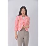 (S) united colors of benetton條紋粉色外套二手衣, , large