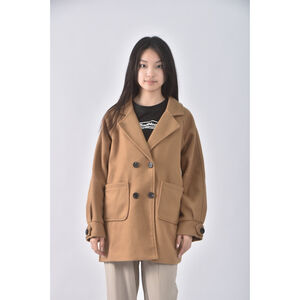 (L) fashion大衣棕色外套二手衣