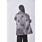 (L) greenleaf fashion center中式灰色外套二手衣, , large