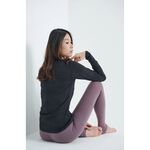 YOGA FLOW Ula Tshirt - 長袖圓領罩衫 - 木炭黑 Carbon, , large