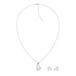Calvin Klein CK Cherished 水晶裝飾耳環項鍊組 生日送禮推薦 35700016, , large