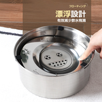 【上手家居】304不銹鋼漂浮水碗 3L(寵物飲水/寵物水碗/貓水碗/狗狗喝水器/狗狗飲水器), , large