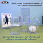 BCW Golf Ball Display Cases – 6 Pack Acrylic Boxes, , large