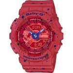 CASIO 卡西歐 Baby-G 星空雙顯手錶-紅 BA-110ST-4ADR, , large