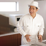 【Shimomura Kihan】Japan-Made All-Stainless Steel Expandable Dish Drainer Rack (with Utensil Holder, Glass & Cutting Board Drainer), , large