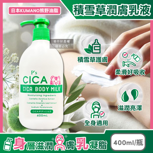 Kumano Ps CICA Body Milk 400ml