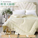 【Betrise】 Double - Premium Light Luxury 100% Combed Cotton Tencel Anti-sneezy Antibacterial Winter Quilt (6 x 7 feet - Made in Taiwan), , large