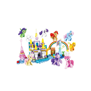  [Brick Republic]MG 1535 Cute Ponies &ndash; Set of 8 (Educational Building Blocks)