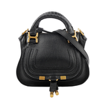 CHLOE' Mini Marcie 雙把手提/斜背二用包/黑色, , large
