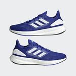 Adidas Pureboost 22 男 慢跑鞋 運動 訓練 路跑 短跑 緩震 透氣 舒適 藍 白 [HQ8583], , large