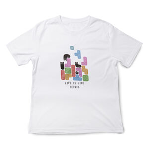 JZ TEE Black Cat - Tetris Graphic Tee
