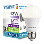 Everlight 13W LED Lamp, 自然光, large