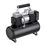 21V rechargeable 6L air compressor, 10 batteries, 1 charger, and accessories (random color)., , large