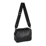 |快速出貨|Lesportsac Deluxe Crossbody 拉鍊斜背包/ 亮面黑, , large