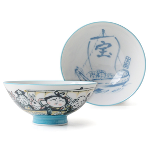 [豐名日本餐具] 5.0"雙大平碗 寶船 / C05RB5-10