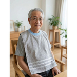 [Kaimei Cotton Industry] 4 in the group, random and excellent, MIT made in Taiwan, 28 taels thick, pure cotton breathable adult bib/spit napkin, exquisite satin plain color, , large