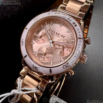 [星晴錶業]COACH手錶,38mm,CH00175玫瑰金色錶面玫瑰金錶殼玫瑰金色精鋼錶帶款, , large