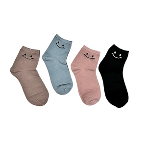 [Kaimei Cotton Industry] 10 pairs set, random and excellent, MIT made in Taiwan, refined pure cotton socks, Wenqing Smile Style