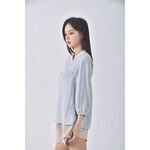 (M) top do愛心藍色長袖上衣二手衣, , large