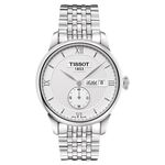 TISSOT Le Locle Gent 力洛克小秒針機械腕錶-銀/39mm  T0064281103801, , large