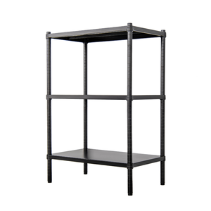 【Y HOUSE】60x35x90cm three-layer hole-free iron plate storage rack rack iron rack - black paint