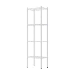 【Y HOUSE】45x30x150cm Lightweight Four-layer Iron Frame Iron Rack - Painted White