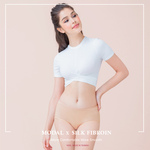 【Clany可蘭霓】台灣製絲蛋白美膚內褲 ｜莫代爾親膚透氣低敏・中腰女內褲 M&ndash;XL 奶茶膚 2152-11, , large