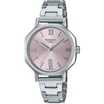 CASIO 卡西歐 SHEEN 文青風格 八角形鍊帶女錶-粉 SHE-4554D-4A, , large