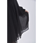 (L) zara質感紡紗黑色洋裝二手衣, , large