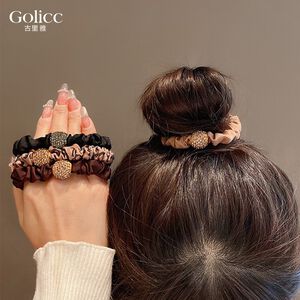 【Gulicc】古莉可 髮圈 高彈力 水鑽髮圈 4入裝