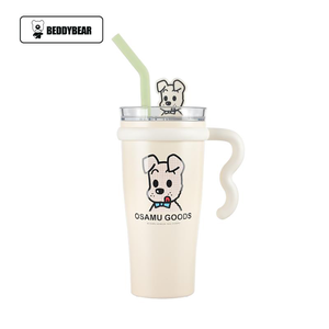 BEDDY BEAR 杯具熊 巨巨保溫杯 海量系列900ml帶柄吸管杯 茶水分離DOG