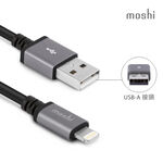 Moshi USB-A  to Lightning 充電線 傳輸線（3m）iPhone充電線 MFI 束線帶, , large