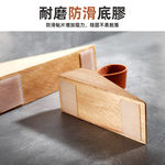 【上手家居】實木靜音皮革門擋 小號 原木色(門阻/阻門器/門擋器/擋門器/門擋防撞/門頂/木頭門擋/安全門檔/門檔片/), , large