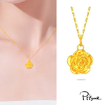 【Prisme Gold】黃金項鍊 玫瑰 鍊墜項鍊 (金重:約0.07錢±0.03), , large