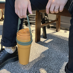 [HhL] 拎大杯-大口徑環保杯提袋(拎大杯+拎環)組 | 軍綠色, , large