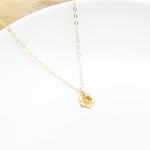 【Angel & Me】Plum flower s925 sterling silver 24k gold plated necklace gift, , large