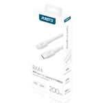 RASTO RX44 Apple Fast Charging Cable 2M Type-C to Lightning PD Fast Charging 20W Charging Transmission 2-in-1, , large