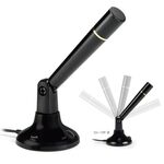 E-BOOKS S32 Gaming Multimedia Microphone Metal Mesh Switchable Design 120-degree Adjustable Anti-Slip Base Stable and Non-Slip, , large